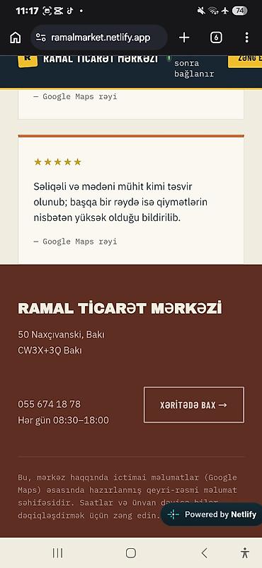 qara torpaq satılır: İşinizə görə sayt hazırlanır. Şəkildə verilmiş şəkil nümunədir. Çox — 7
