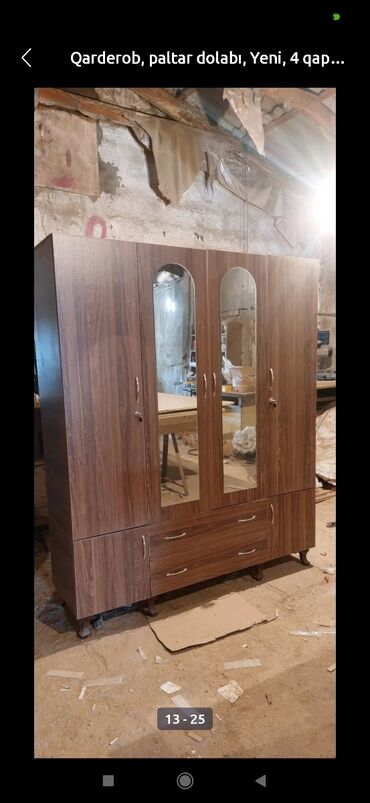 Dolablar: Yeni, Açılan, 4 qapılı Düz dolab, Qarderob, paltar dolabı, Azərbaycan — 3