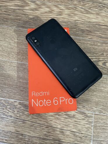 Xiaomi, Redmi Note 6 Pro, Б/у, 64 ГБ, цвет - Черный, 2 SIM