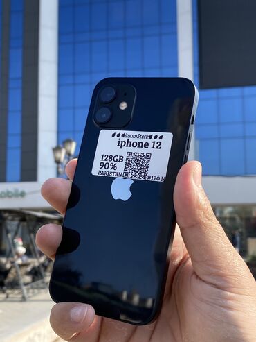 a 12: IPhone 12, 128 ГБ, Черный, 90 %