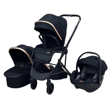 Kolica za bebe: Kolica za bebe BBO 3 u 1 – crna sa zlatnim detaljima - black gold — 4
