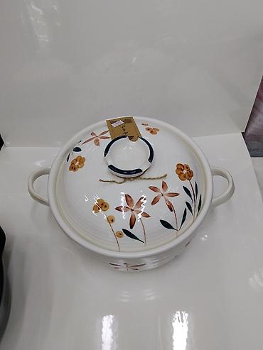 купить термопот: Керамическая кастрюля с крышкой и ручками - Материал: толстостенная — 2