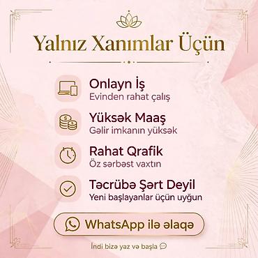 temizlik şirketi iş ilanları: Çağrı mərkəzi operatoru tələb olunur, Yalnız qadınlar üçün, İstənilən yaş, Təcrübəsiz — 1