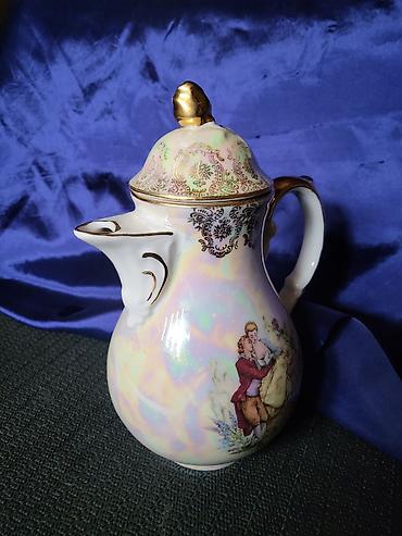 Čajnici: Bokal 1918g + Oscar Shaller Bavaria porcelan. Bokal je nov,pozlata — 6