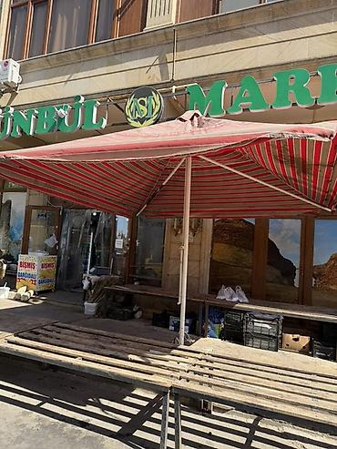 dayaq: Böyük ölçülü açıq hava çətiri (terrasa/mağaza önünə) - Forması — 1