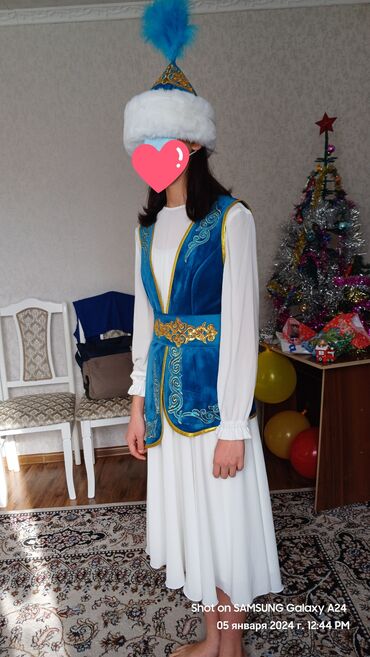 кыргызская национальная одежда: Кыргызскок платье, кыргызская жилетка. СРОЧНО!!! Кыргызский