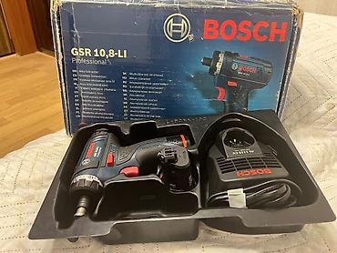 Bosch GSR 10,8-LI Professional akkumulyatorlu vintburğan. AZ is tirade