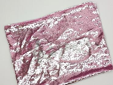 guma na metry: Różowa poszewka na poduszkę z dwustronnymi cekinami - Format — 1