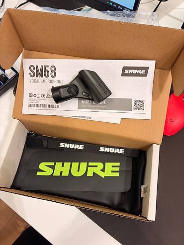 радиомикрафон шур: Shure SM58 Special Black Edition + держатель для микрофона Микрофон — 5