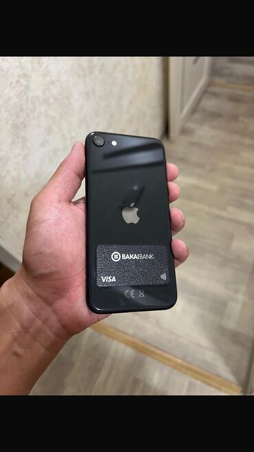 телефоны бу айфон: IPhone SE 2020, Б/у, 64 ГБ, Черный, Зарядное устройство, Чехол, 93 %