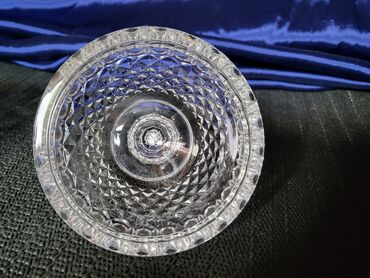 Ostalo posuđe: Kristalna nova posuda za secer iz 70,80ih. Kristalna posuda,pun — 9