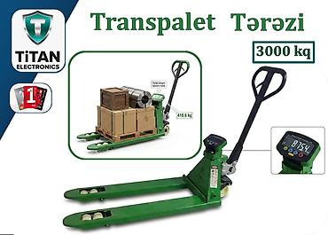 doğal taş: Transpalet Tərəzi 3T ✅ Taşıma Kapasitesi: 3000kq ✅ Çatallar Arası — 1