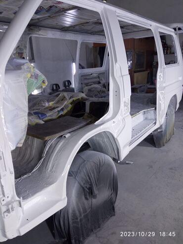 Avtoservis, nəqliyyatın təmiri: Mikroavtobus kuzov və salon bərpası xidməti - Tam kuzov rənglənməsi — 3