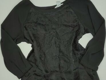 bluzka siateczka z cyrkoniami stradivarius: H&M, Bluzka damska, rozmiar S