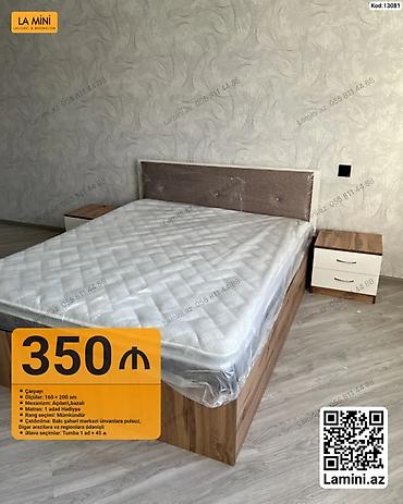 Ev və bağ: Çarpayı – LA MINI (Kod: 13081) - Ölçülər: 160 × 200 sm - Mexanizm — 1