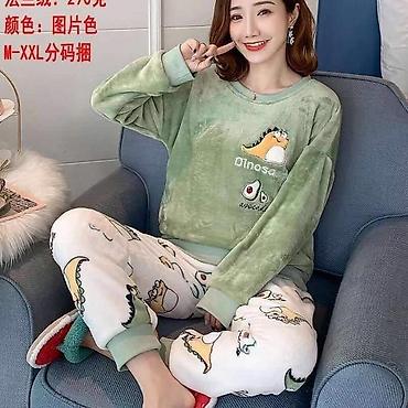 Пижамы: Мягкие пижамы Пенка пиажам Бамбук пижама Бамбуковые пижамы Теплые — 6