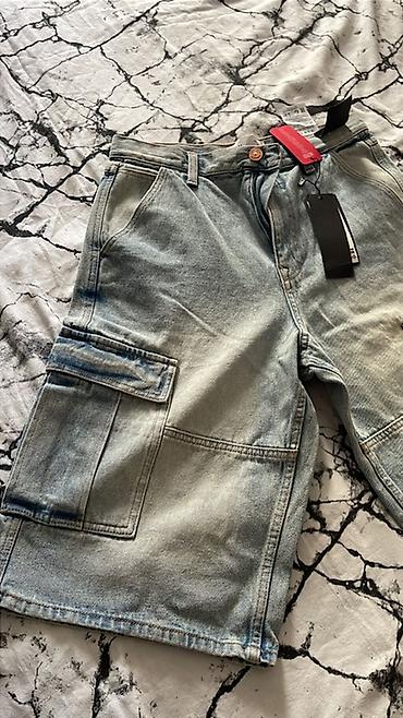 Шорты: Məhsul: Baggy jorts – cins şort - Kəsim: Baggy/oversize, dizdən aşağı — 3
