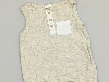 krótki beżowy trencz: T-shirt, H&M, 9-12 months, condition - Very good