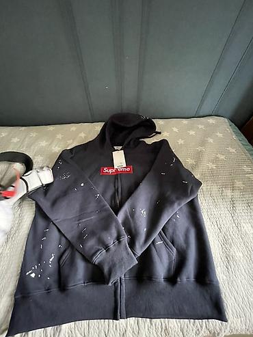 half zip: Худи на молнии Supreme с колабой мм6 размер S на рост 167 плюс минус — 1