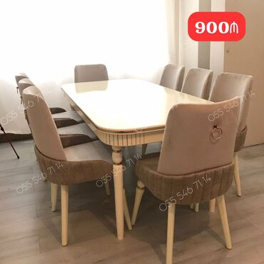 Masa və oturacaq dəstləri: Qonaq otağı üçün, Yeni, 8 stul lalafo.az -da Masa və oturacaq dəstləri: Qonaq otağı üçün, Yeni, 8 stul