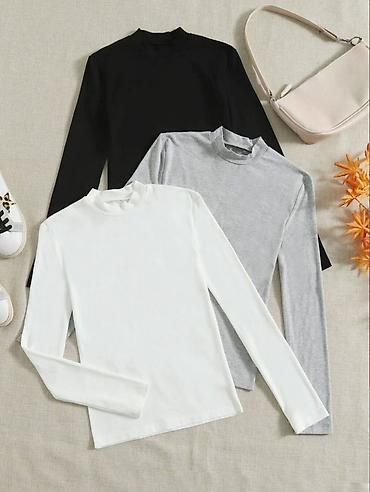 Rolke: Bluze sa elastinom. Crna,kajsija,zuta,tamno — 16