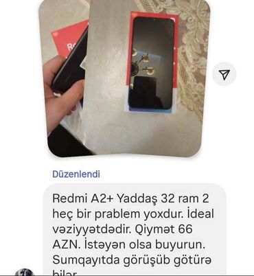 держатель телефона на стедикам fly tech 6: Xiaomi Redmi A2 Plus, 32 GB, rəng - Qara