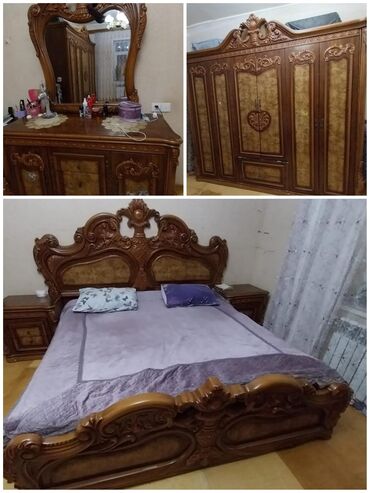 мебели: Двуспальная кровать, Шкаф, Комод, Трюмо, Малайзия, Б/у