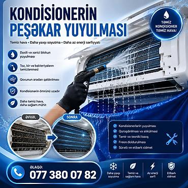 Услуги: Kondisioner ustası və peşəkar yuyulma xidməti ❄️ Kondisioner Ustası – — 3