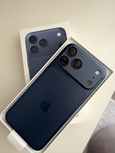IPhone17 про Макс цвет Midnight (тёмно-синий/чёрный), в фирменной