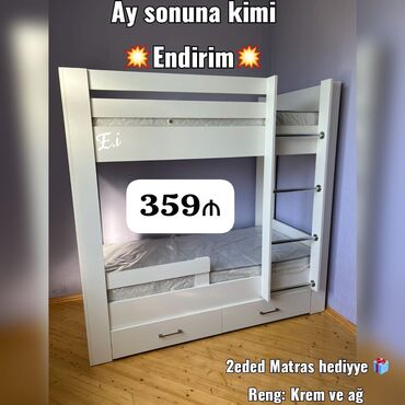 двуспальная кровать с подъемным механизмом: Yeni, Oğlan və qız üçün, Matras ilə, Siyirməsiz, Azərbaycan