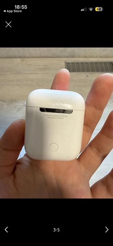 Qulaqcıqlar: İşlənmiş Simsiz (Bluetooth) Qulaqcıqlar, Apple, rəng - Ağ — 4