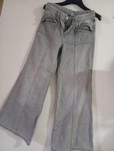 dsquared kais: Vel 32 Sive široke farmerke sa visokim strukom i ravnim/flare — 1