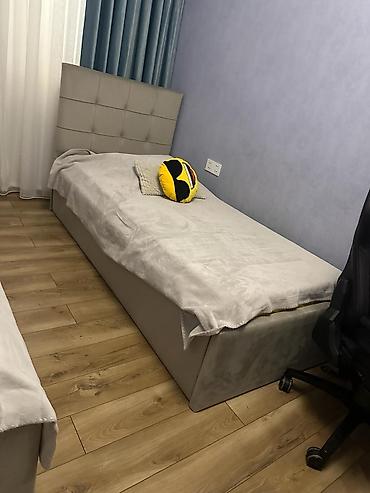 Tək nəfərlik çarpayı – sadə və zərif dizayn - Ölçü: təxmini 90x200 sm