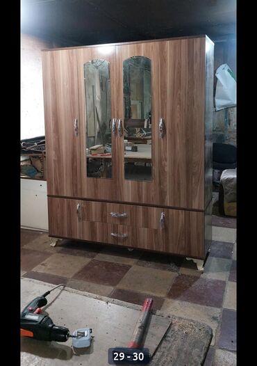 Dolablar: Yeni, Açılan, 4 qapılı Düz dolab, Qarderob, paltar dolabı, Azərbaycan — 21