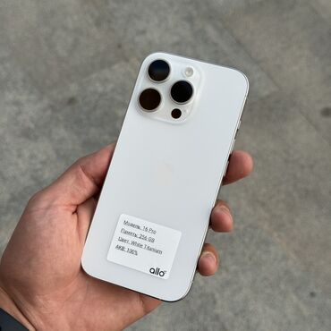 редми телефоны бишкек: IPhone 16 Pro, Колдонулган, 256 ГБ, White Titanium, Коргоочу айнек, Каптама, Кабель, 100 %