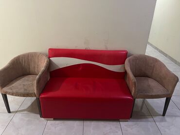 мебель для дачи бу: Salam 2 Kreslo 1 divan ünvan Xırdalan at heykelın yanı