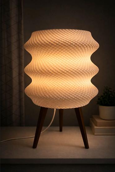 pla filament: Gecə lampası. Ölçü: 19x19x38sm. Rəng seçimi müştərinin istəyinə uyğun — 3
