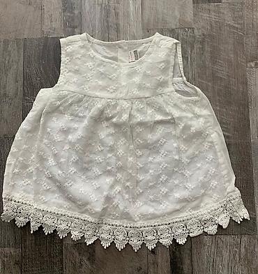 gupur: Ağ rəngli qız uşaq koftası./bluz — 2