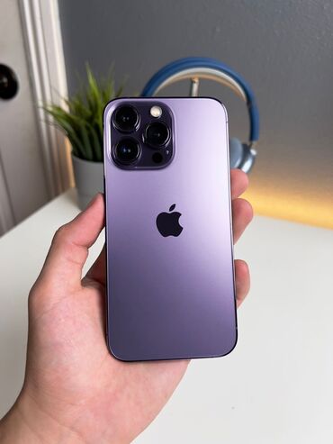 пйфон 14 про макс: IPhone 14 Pro, Арзандатуу 10%, Колдонулган, 256 ГБ, Deep Purple, 87 %