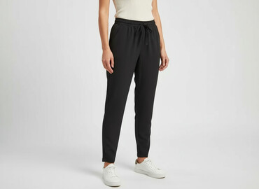 full length spodnie: Material trousers for women, size S