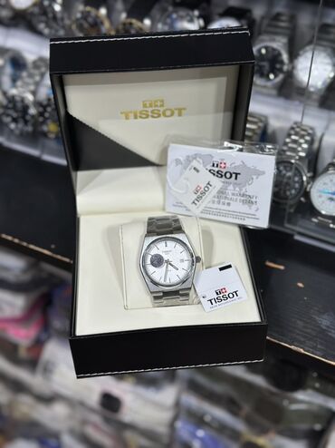 kişi otaq şap şapları: Qol saatı, Tissot, rəng - Ağ