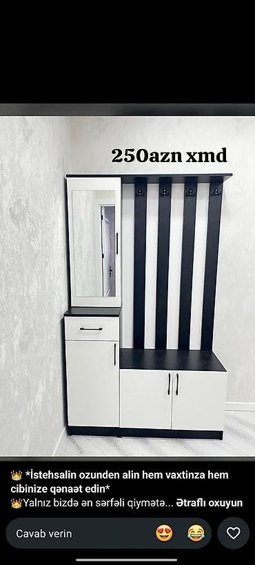 ağ qorka: Yeni, 2 qapılı, Güzgülü, Ağ, Açılan, Düz dolab — 1