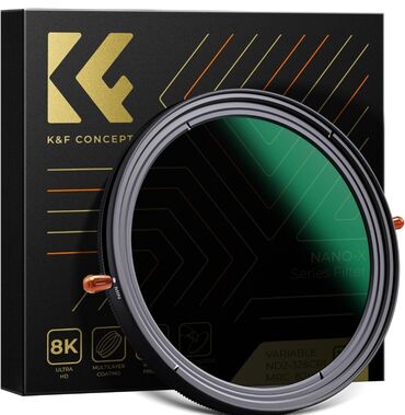 фильтр: K&F CONCEPT 58MM VARİABLE FADER ND2-ND32 ND FİLTER AND CPL