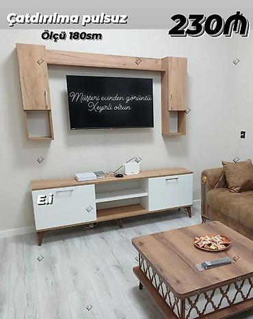 qəd: Yeni, Düz TV altlığı, Polkalı, Laminat — 1