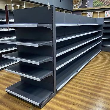 Торговые стеллажи островные для магазина - Конструкция: двусторонний
