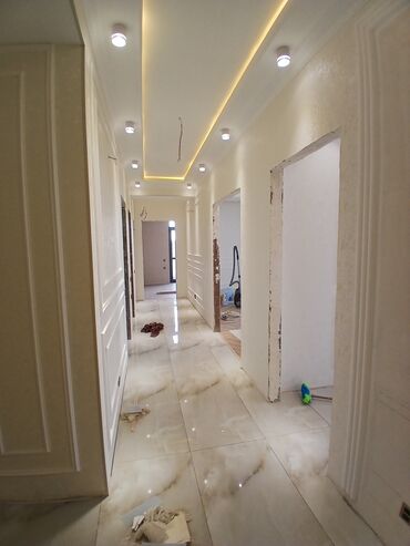 Duş kabinaları, arakəsmələr: Mərmər dizaynlı sanitar qovşaqların tam təmiri və yığılması xidməti — 7