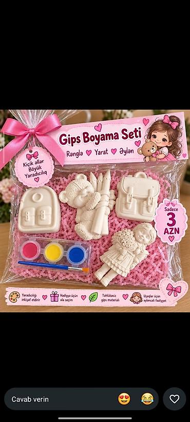 novruz oyuncaqları: Gips Boyama Seti – uşaqlar üçün yaradıcılıq fəaliyyəti Məzmun: - Gips — 2