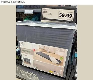 Dušeci: Preklopni dušek za goste – LIVING by Lidl - Višenamenski trodelni — 4
