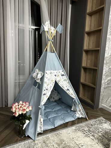 вещи для спорта: Детский домик/ палатка/ игровой вигвам с мягким матом - Тип