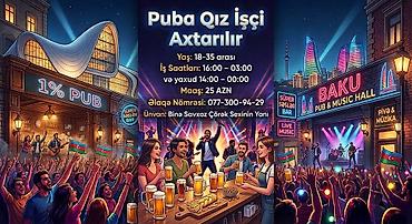 katibe is elanlari: Hostes, qeydiyyatçı tələb olunur, 18-29 yaş, Təcrübəsiz — 1